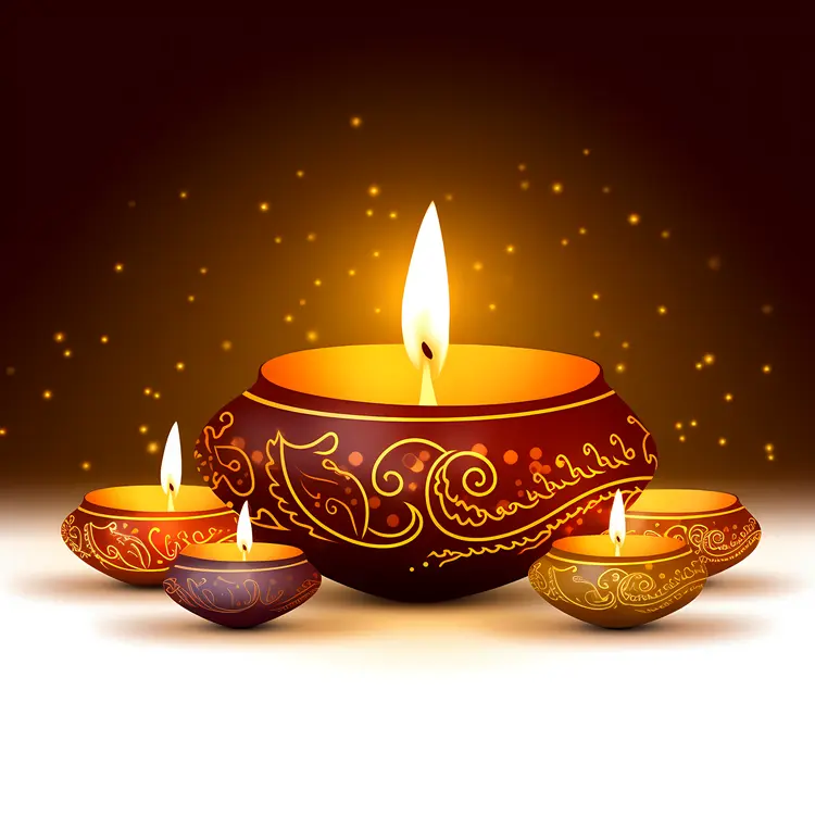Decorative Candles for Diwali