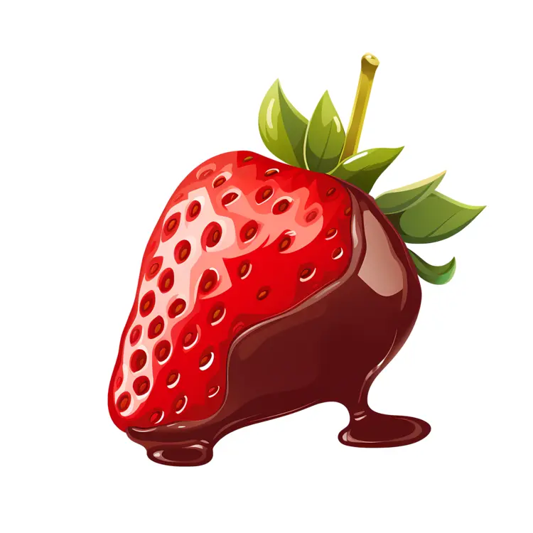 Chocolate Covered Strawberry with Stem