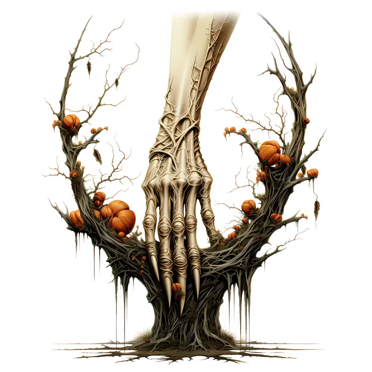 Skeletal Hand Illustration
