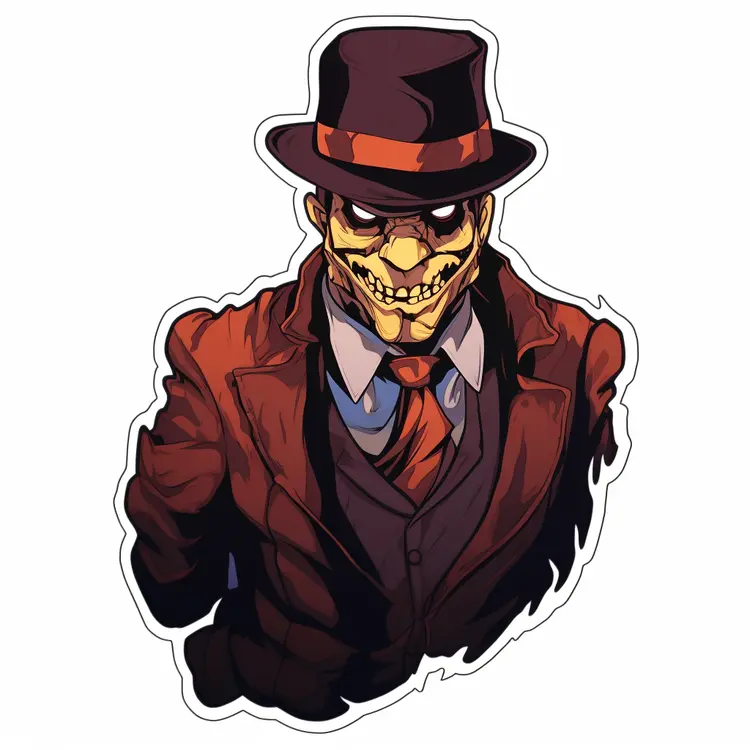 Creepy Skeleton in Suit for Halloween