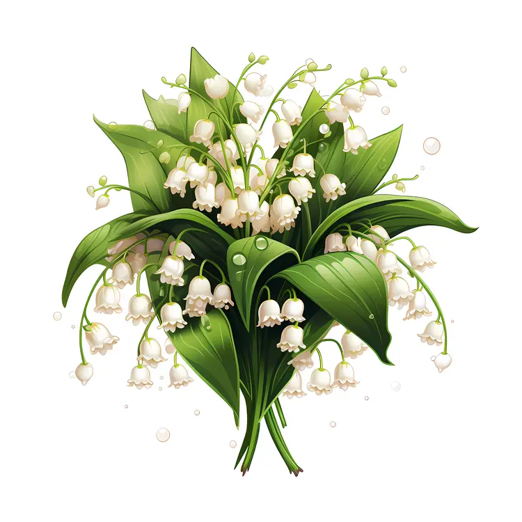 Delicate Lily of the Valley Flowers