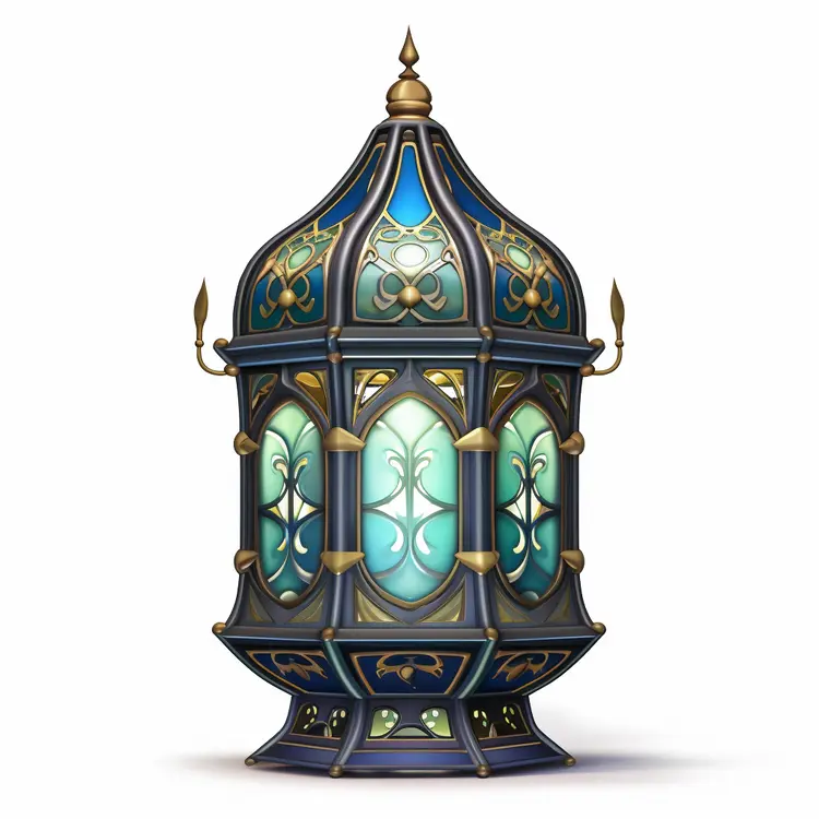 Decorative Blue Lantern