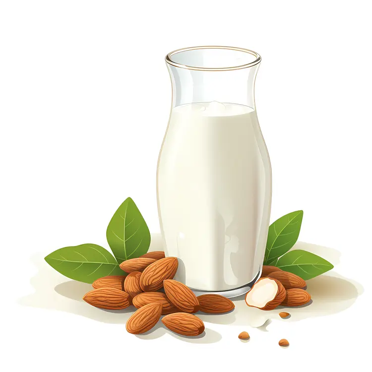 Almond Milk with Almonds