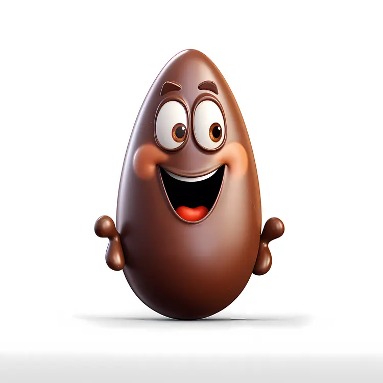 Happy Chocolate Cartoon