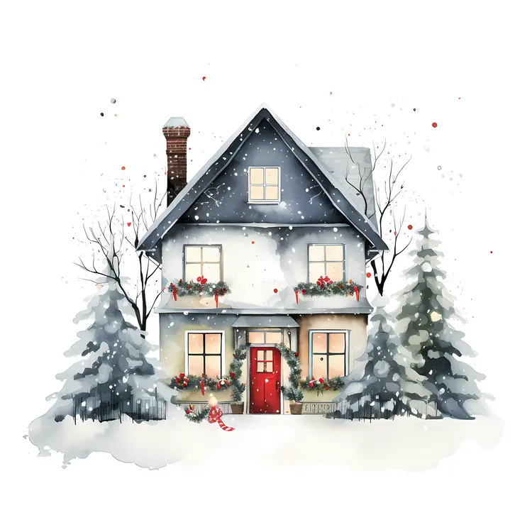 Small cute doodle house