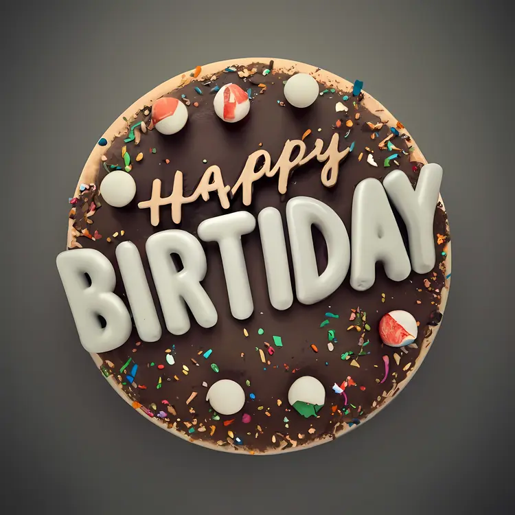 Happy Birthday Chocolate Cake