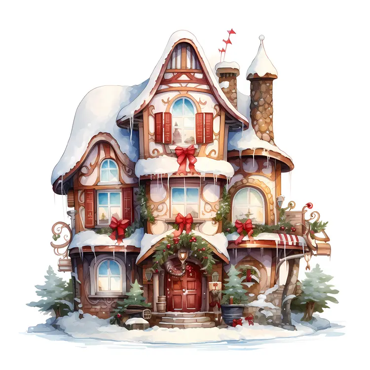 Small cute doodle house