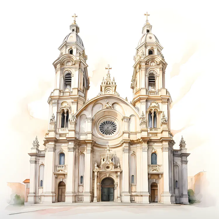 Beautiful Cathedral Illustration