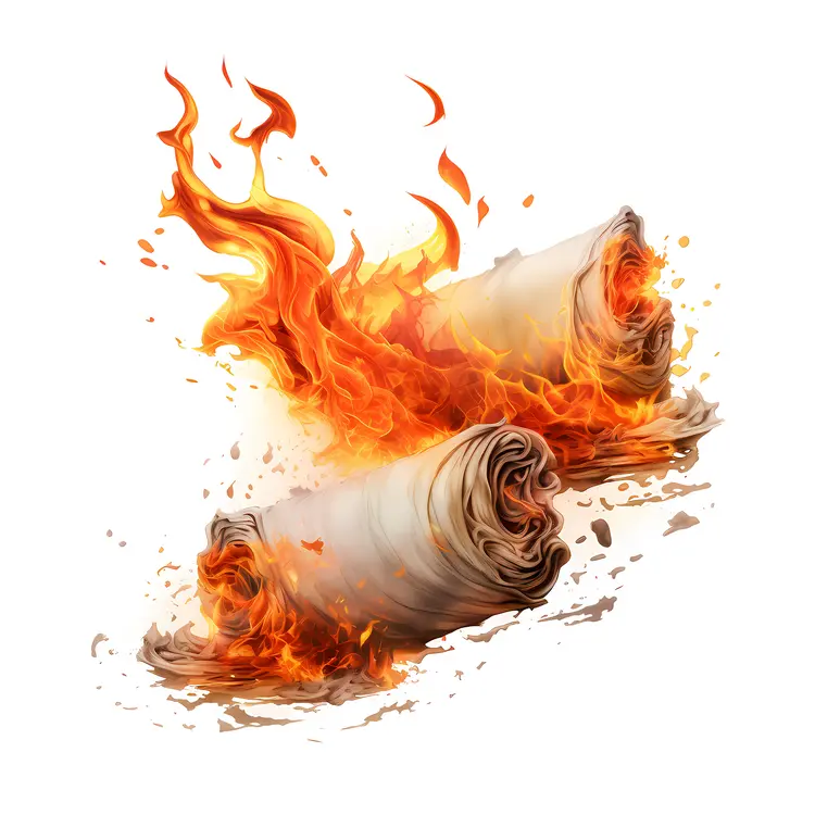 Burning Scrolls with Flames