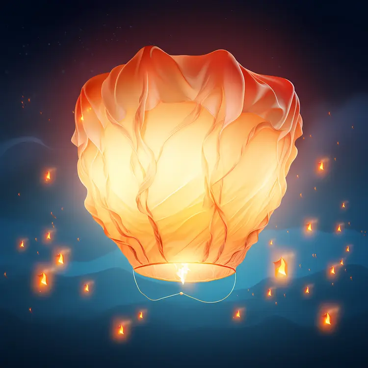 Glowing Sky Lantern