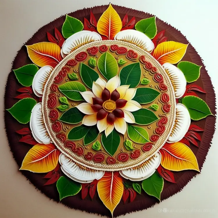 Beautiful Rangoli Design for Diwali Festival