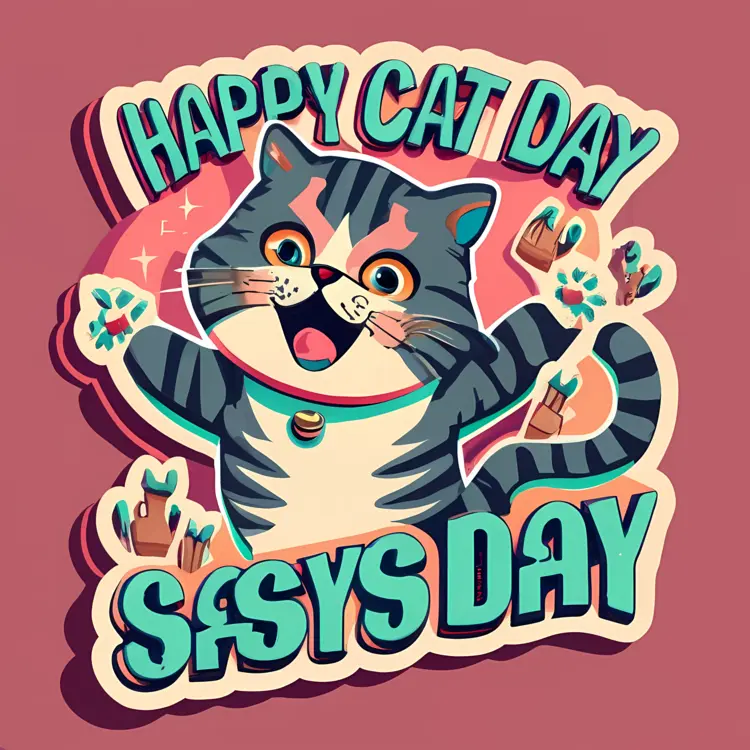 Happy Cat Day Celebration