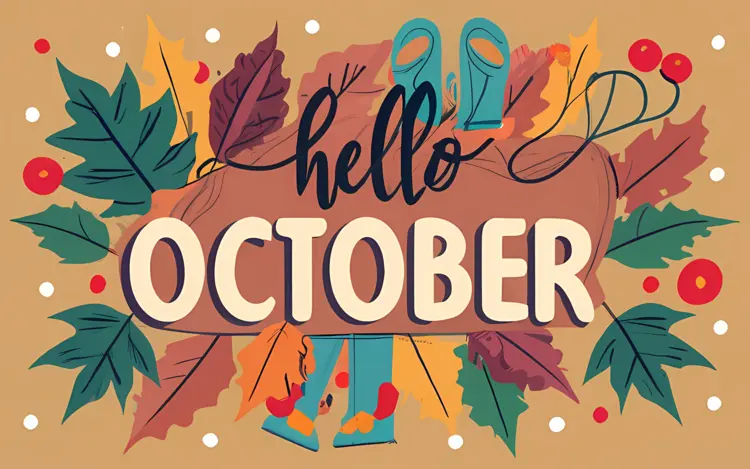 Hello October with Autumn Elements
