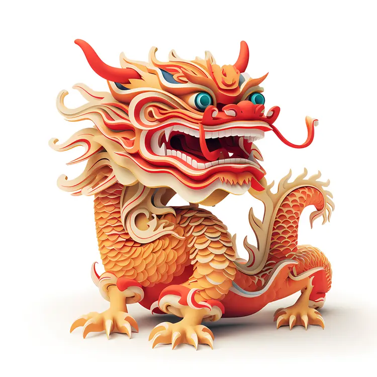 Red Chinese Dragon