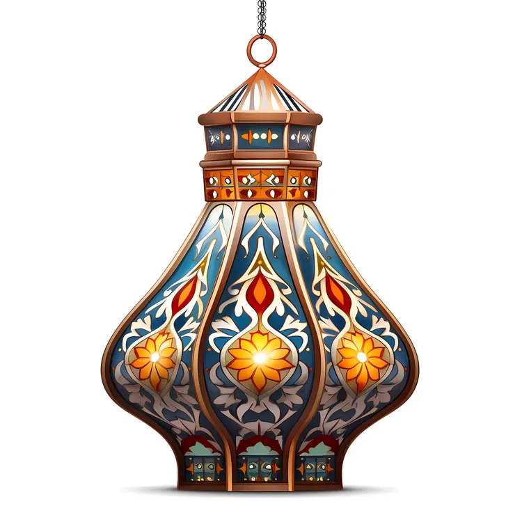 Colorful Stained Glass Lantern