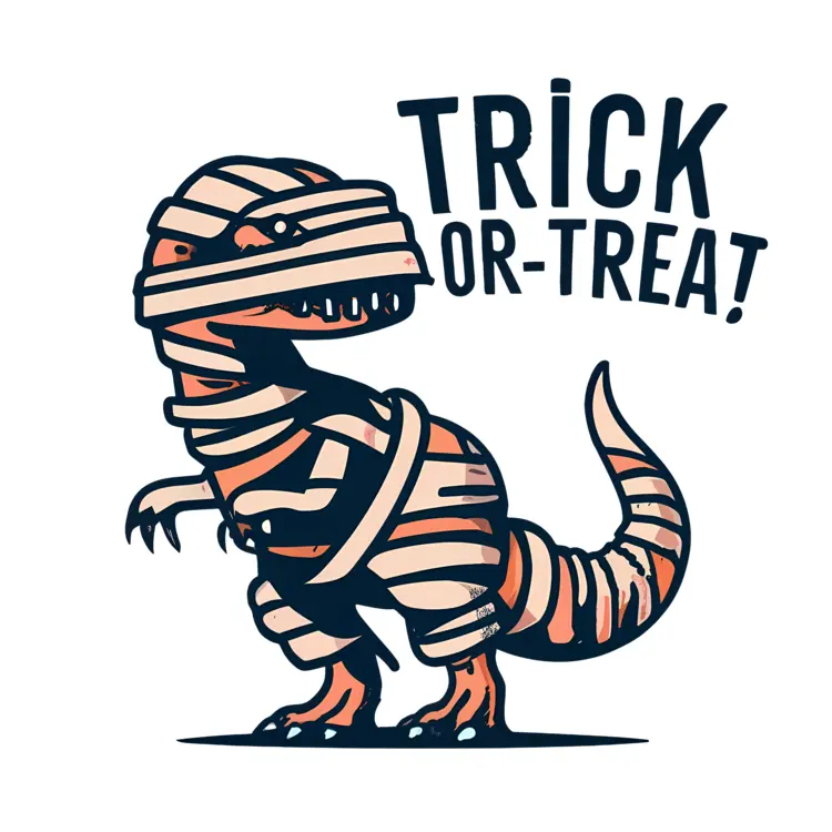 Mummy Dinosaur Trick or Treat