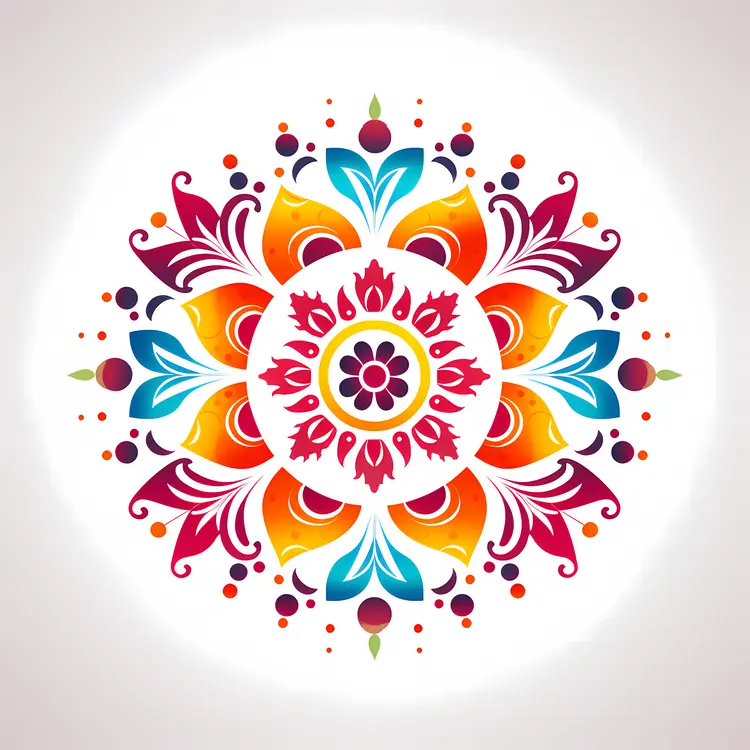 Beautiful Colorful Mandala Design