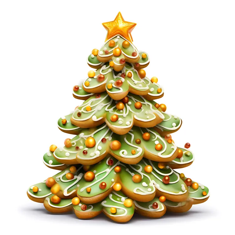 Decorated Gingerbread Christmas Tree for the Holidays
