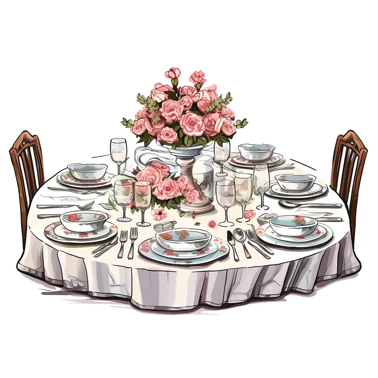 Elegant Floral Table Setting for Special Occasions