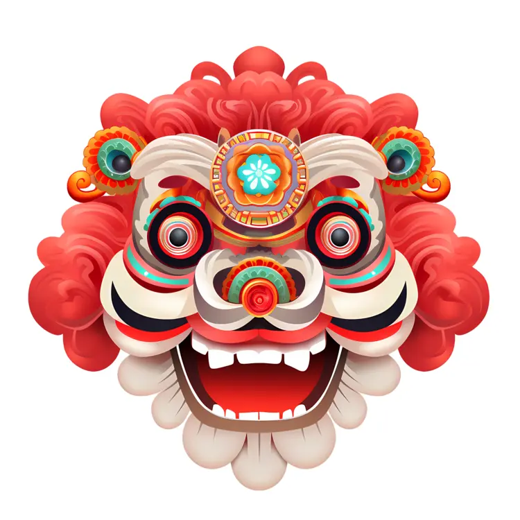 Colorful Lion Mask
