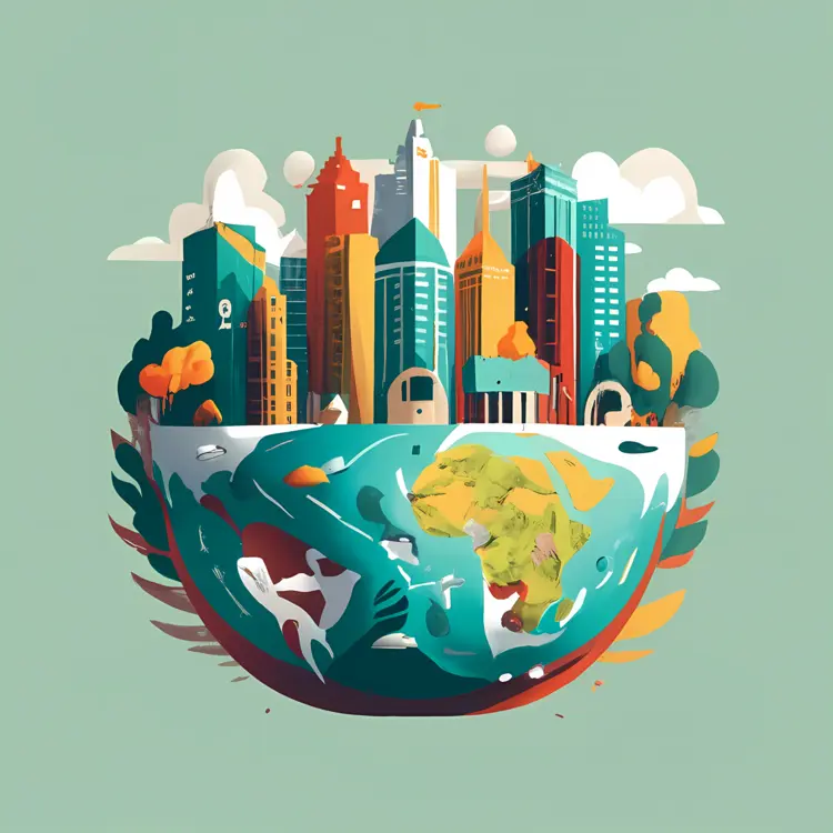 World Food Day with City and Globe