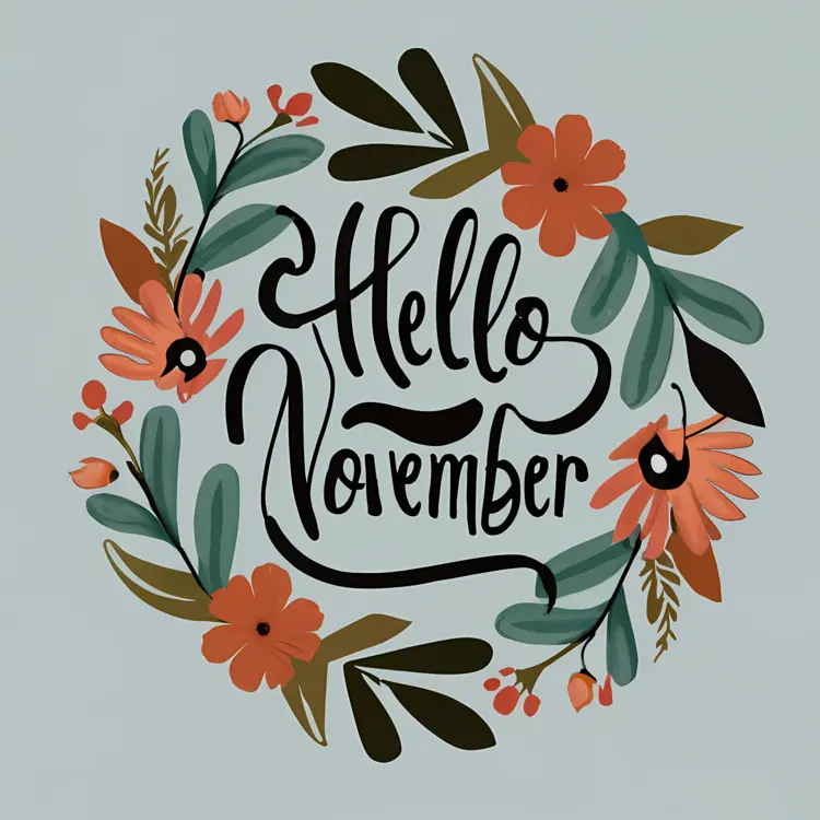 Hello November with Floral Design