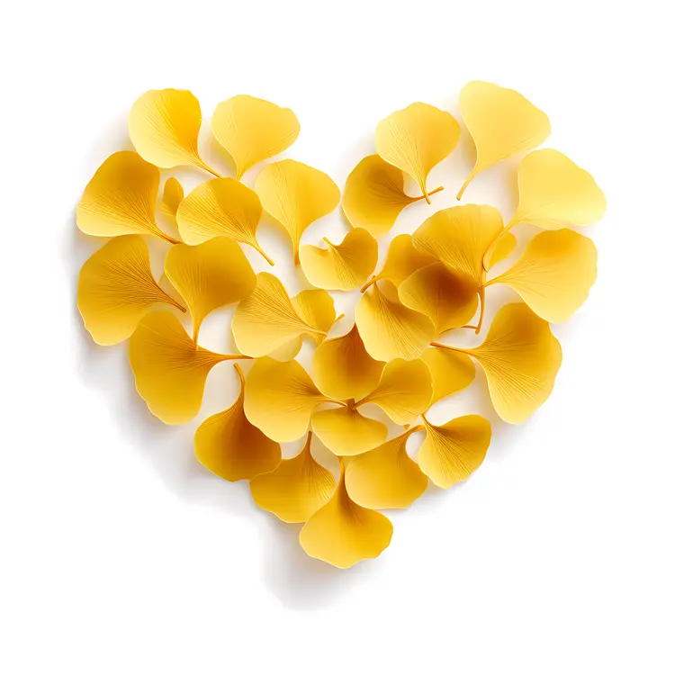 Yellow Petals Heart Shape