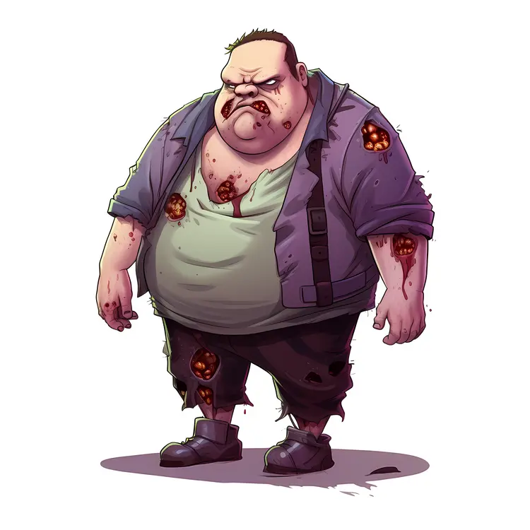 Cartoon Zombie Character Illustration