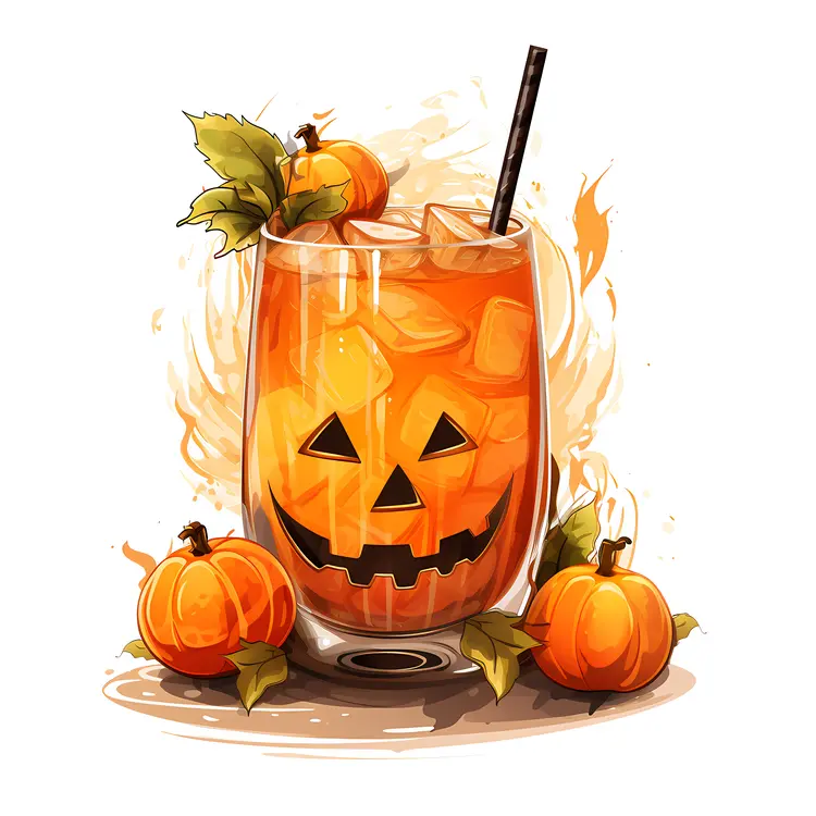 Halloween Pumpkin Cocktail