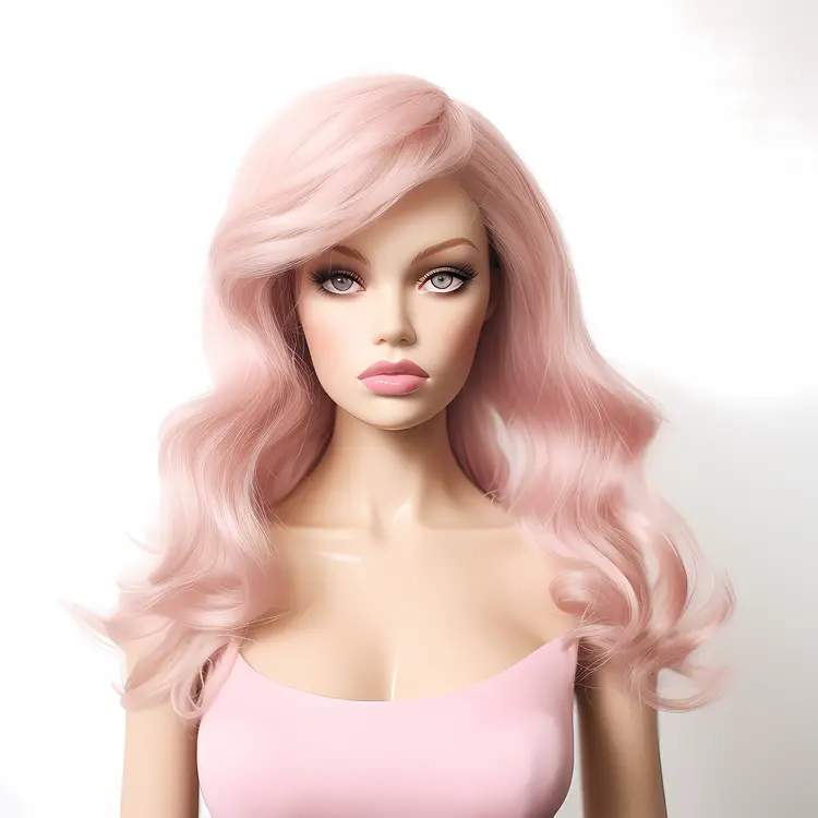 Fashion Mannequin with Pink Hair