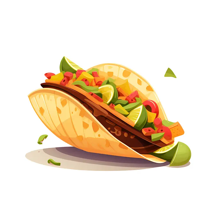 Delicious Taco with Vegetables