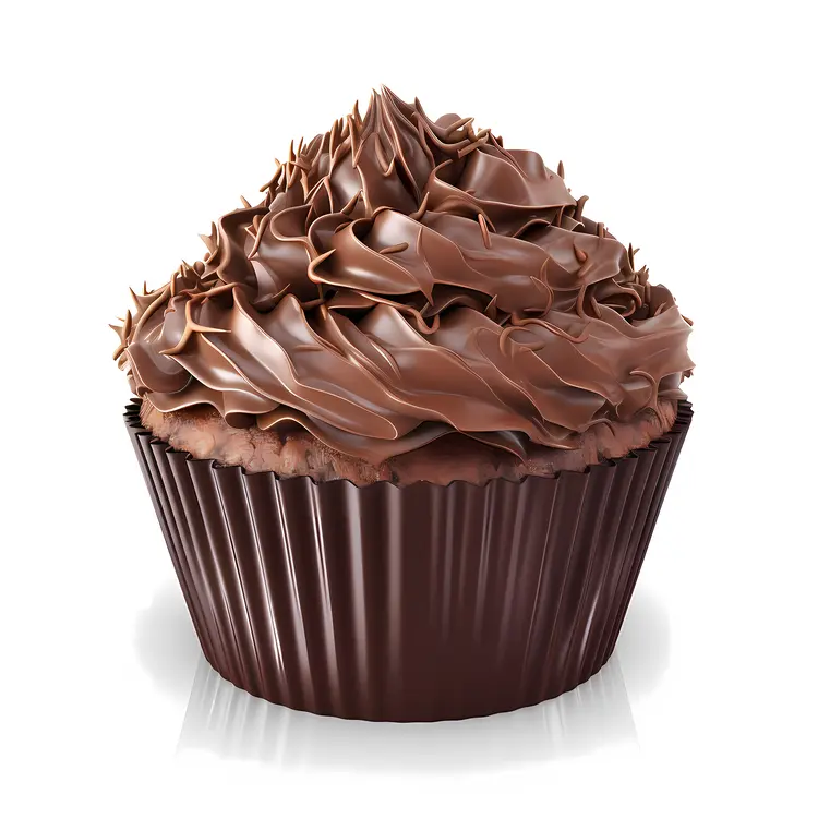 Chocolate Cupcake with Fluffy Frosting