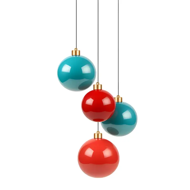 Red and Blue Hanging Ornaments for Decoration