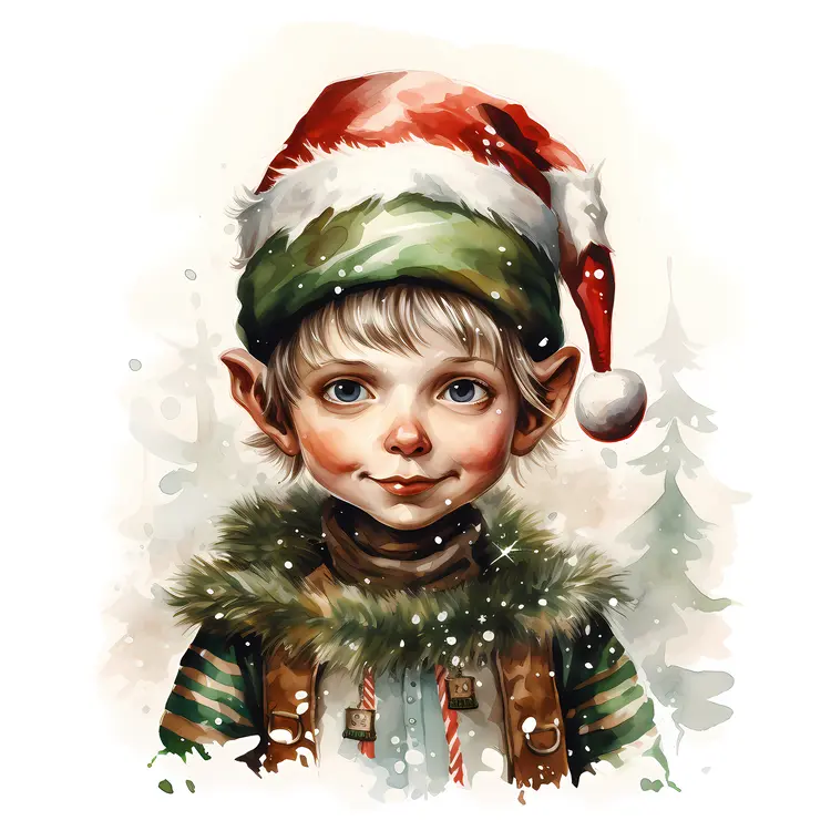 Realistic Portrait of a Christmas Elf