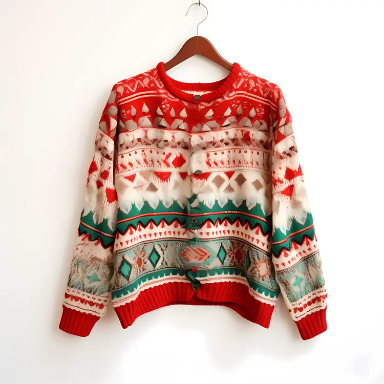 Festive Red Sweater for Christmas Season