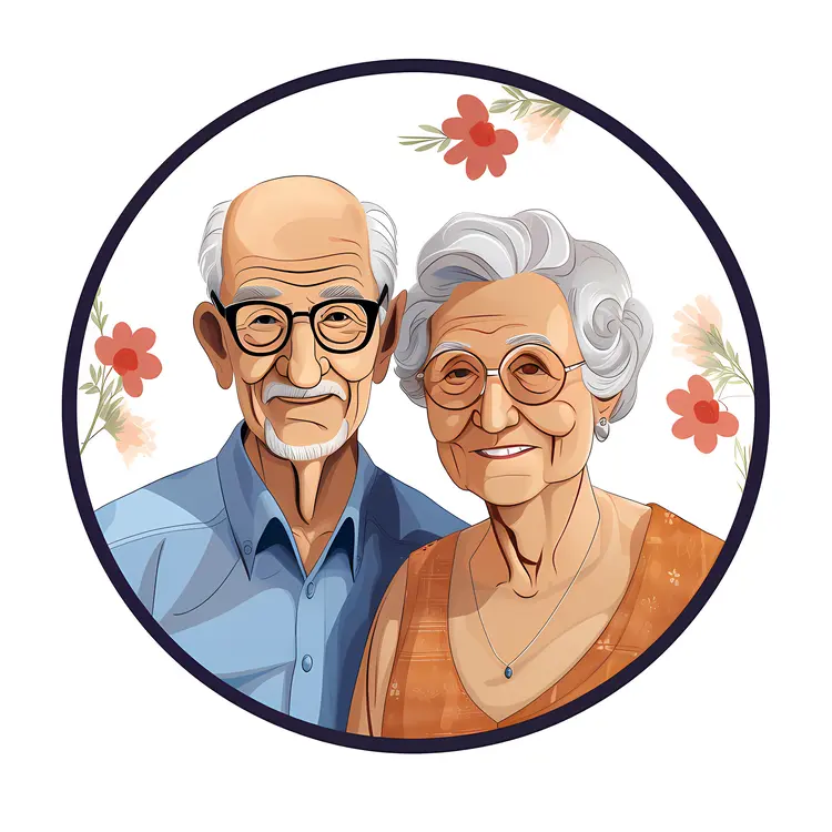 Happy Elderly Couple Portrait