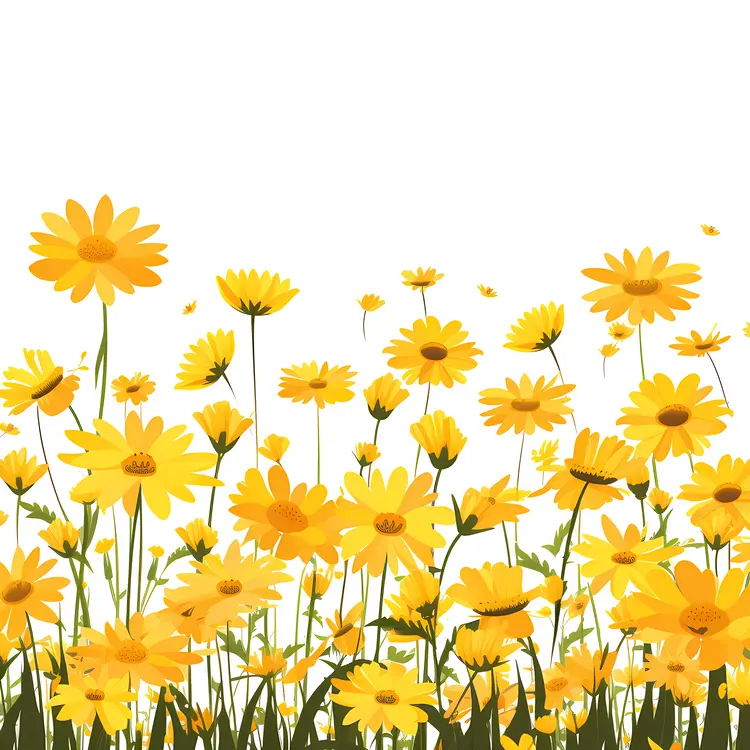 Field of Yellow Daisies