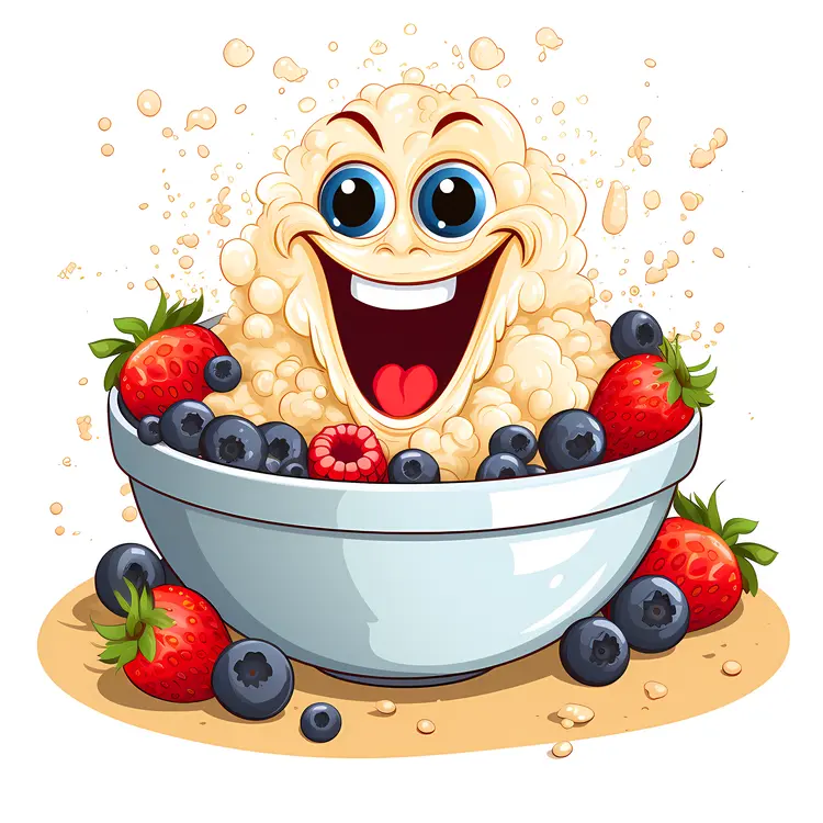Happy Oatmeal with Berries