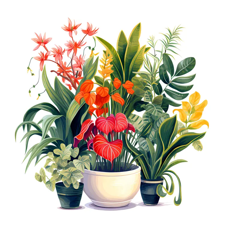Colorful Flowering Potted Plants