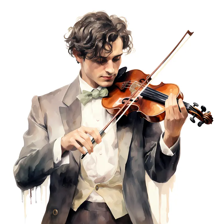 Classical Violinist in Concert