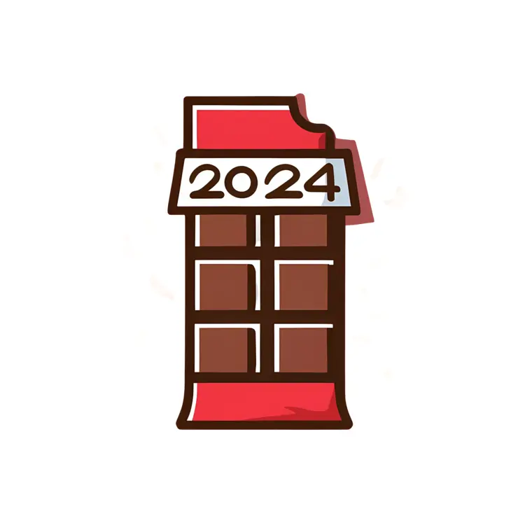 Chocolate Bar with 2024 Label
