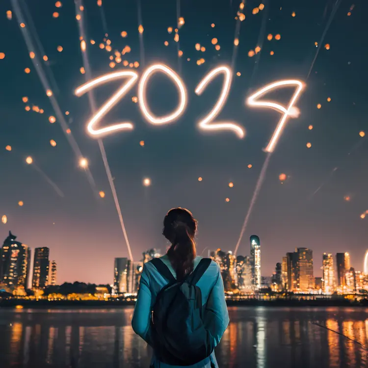 2024 Fireworks Over Cityscape