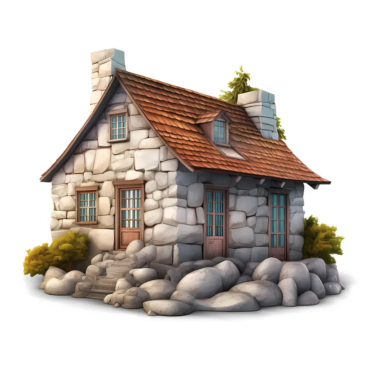 Small cute doodle house