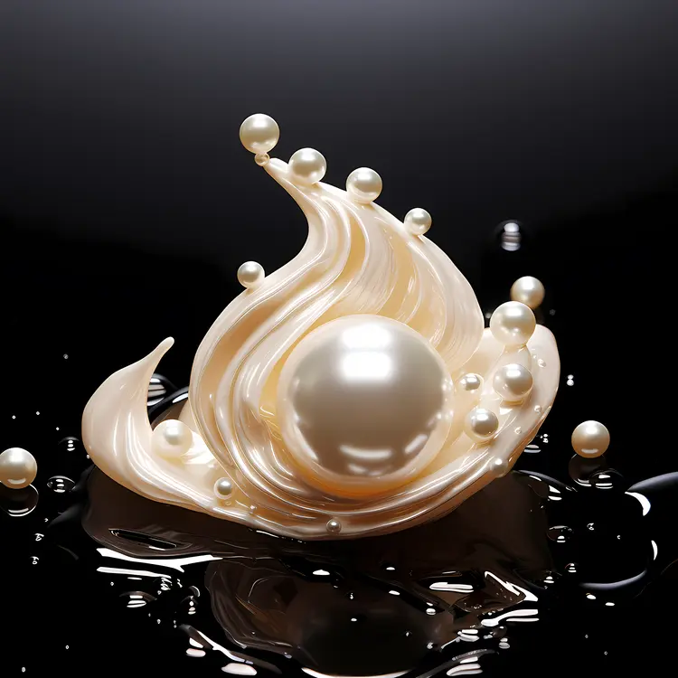 Shiny Pearl with Artistic Design