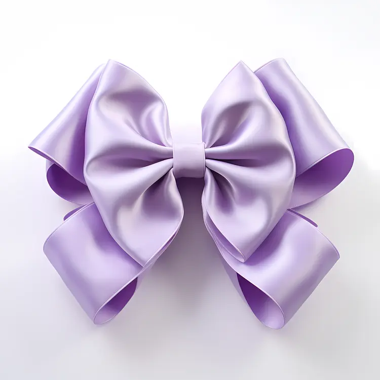 Purple Bow Hair Accessory