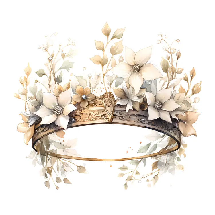 Elegant Floral Crown