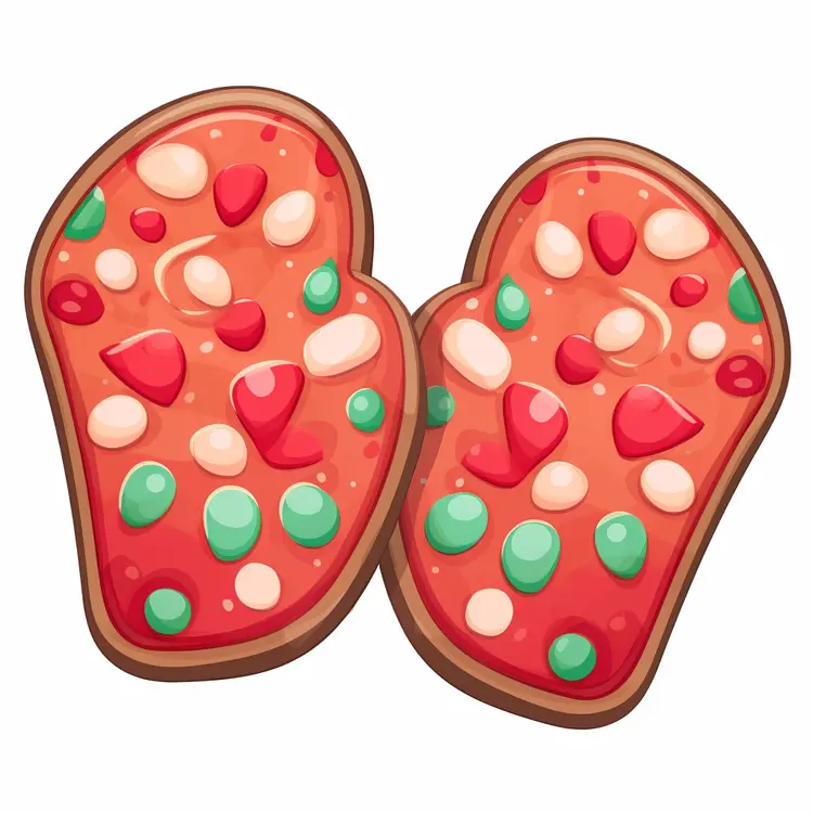 Festive Christmas Cookies with Colorful Decorations