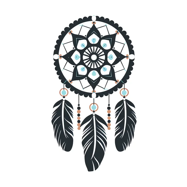 Black and White Dreamcatcher