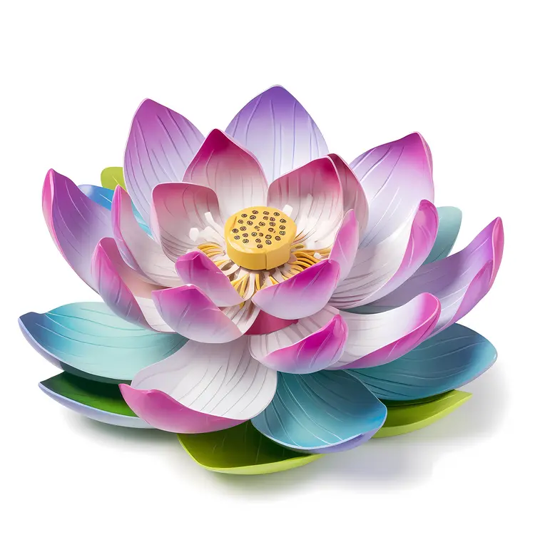 Beautiful Lotus Flower with Pink Petals