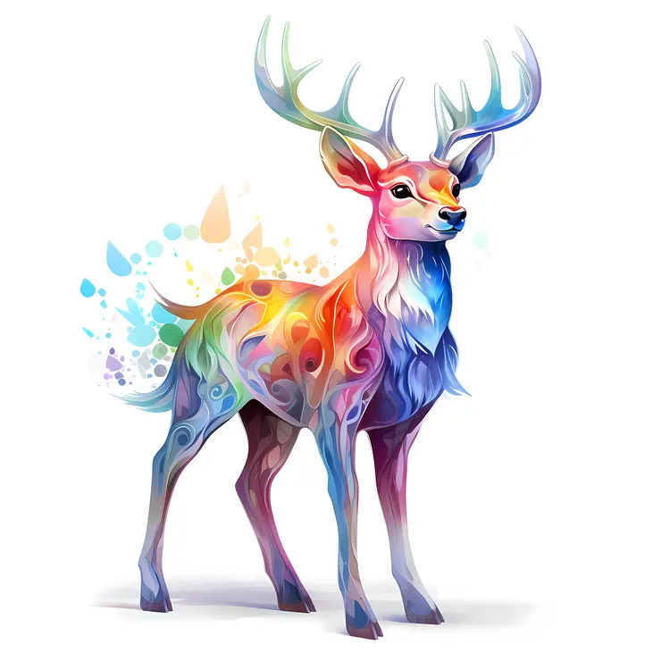 Colorful Reindeer